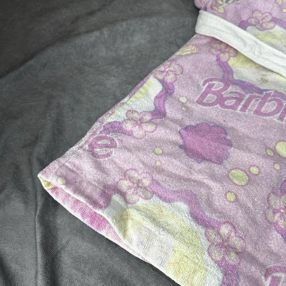 Vintage 1997 Barbie Robe Girls‎ Sz Small 4-5 Toddler Cotton